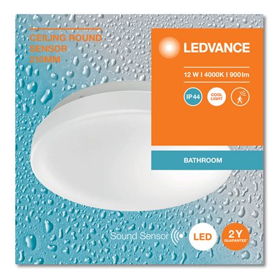 CEILING ROUND IP44 SENSOR 210 SEN 12W 840 IP44
