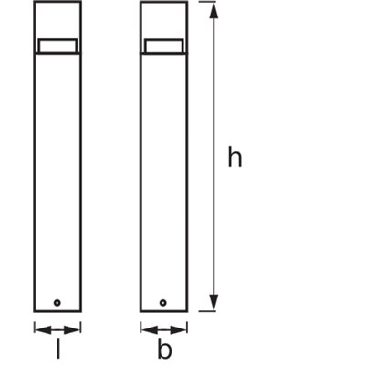 ENDURA STYLE CRYSTAL 40cm Post 4.5W