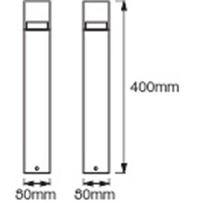 ENDURA STYLE CRYSTAL 40cm Post 4.5W