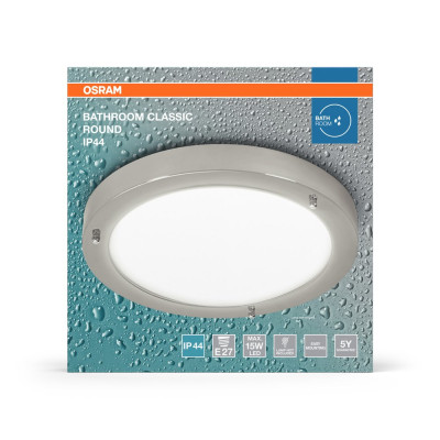 Bathroom Ceiling Luminaire IP44 E27 310mm E27 Chrome