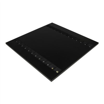 PANEL LOUVER 600 V 27.5W 840 U16 BK