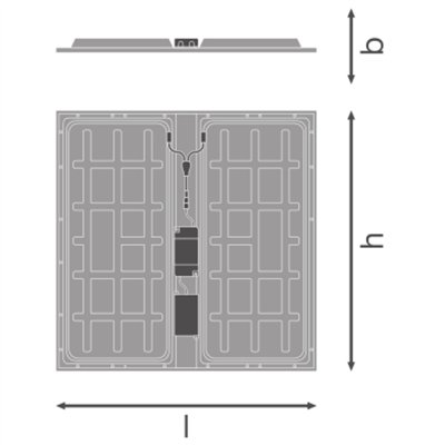 PANEL PROTECT 600 PS 36W 830 PS