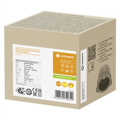 SPOT DARKLIGHT 8W 930 PS DIM IP44 WT