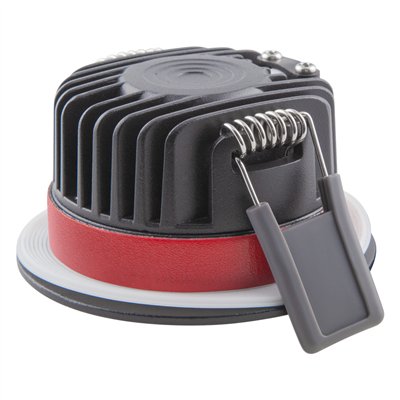 SPOT FIRE RATED 8W 927 PS DIM IP65 BK