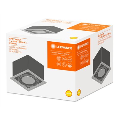 SPOT MULTI 1x30W 3000K FL WT/BK