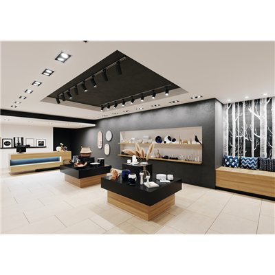 SPOT MULTI 2x30W 3000K FL WT/BK