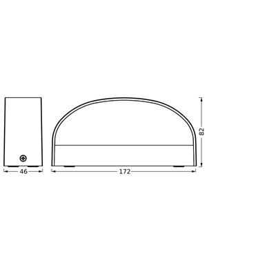 Endura Style IP65 Wall Ilay Dark Gray