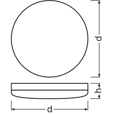 SURFACE COMPACT IK10 24 W 4000 K IP65 WT