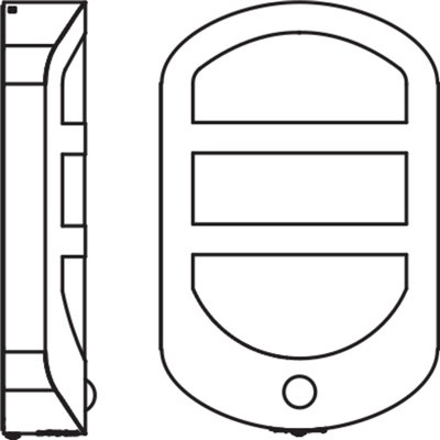 ENDURA STYLE PLATE Wall Sensor 12.5W Stainless Steel