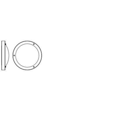 Bathroom Ceiling Luminaire IP44 E27 310mm E27 Chrome