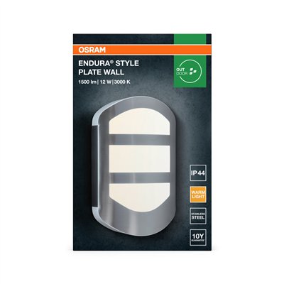 ENDURA STYLE PLATE Wall 12W Stainless Steel