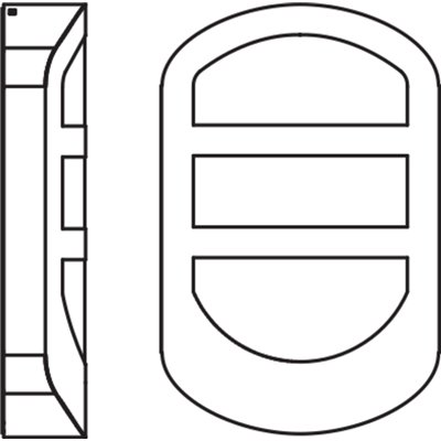 ENDURA STYLE PLATE Wall 12W Stainless Steel