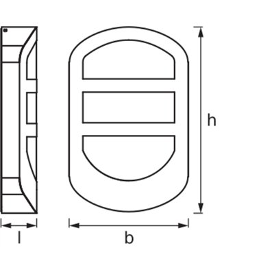 ENDURA STYLE PLATE Wall 12W Stainless Steel