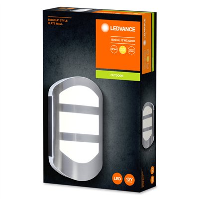 ENDURA STYLE PLATE Wall 12W Stainless Steel