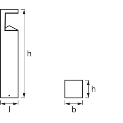 ENDURA STYLE PYRAMID 50cm Post 9W