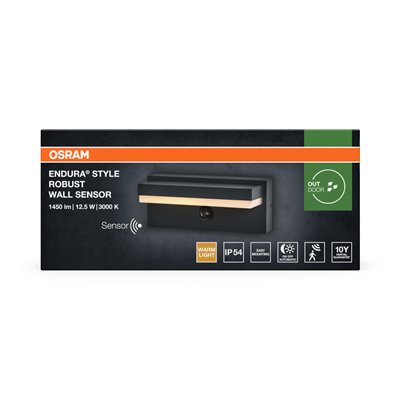 ENDURA STYLE ROBUST Wall Sensor IP54 Dark Grey