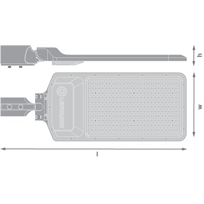 URBAN AREA 200W 830 IP65 BK
