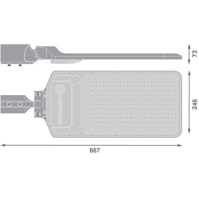 URBAN AREA 200W 830 IP65 BK