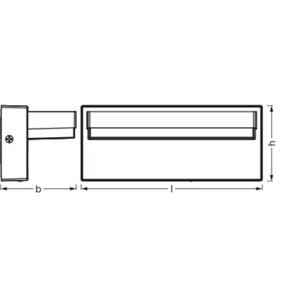 ENDURA STYLE ROBUST Wal IP54 Dark Grey