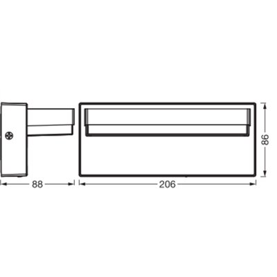 ENDURA STYLE ROBUST Wal IP54 Dark Grey
