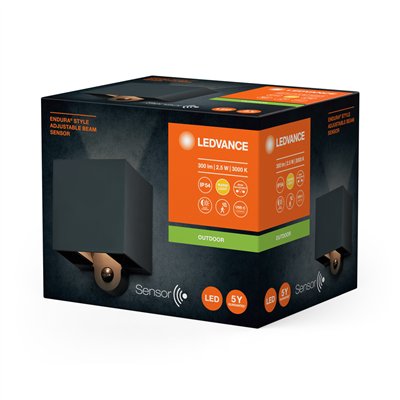 Endura Style Sensor USB Adjustable Beam Dark Gray