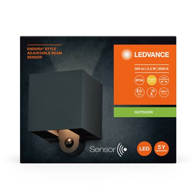 Endura Style Sensor USB Adjustable Beam Dark Gray