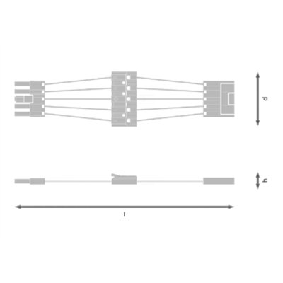 LINEAR INDIVILED THROUGH-WIRING KIT 1500 THROUGHWIRING KIT