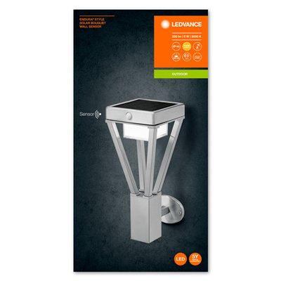 ENDURA STYLE SOLAR BOUQUET Wall Sensor 6W Stainless Steel