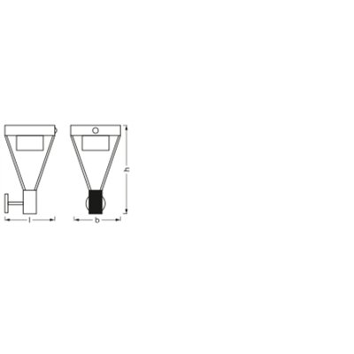 ENDURA STYLE SOLAR BOUQUET Wall Sensor 6W Stainless Steel