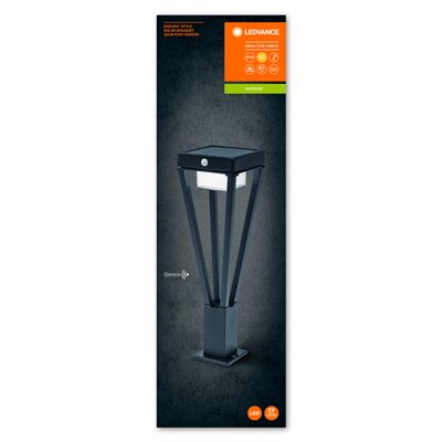 ENDURA STYLE SOLAR BOUQUET 50cm Post Sensor 6W Black