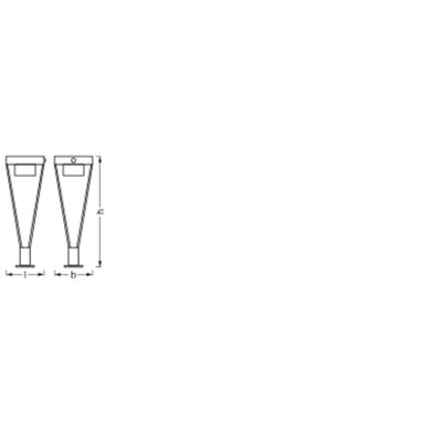 ENDURA STYLE SOLAR BOUQUET 50cm Post Sensor 6W Black