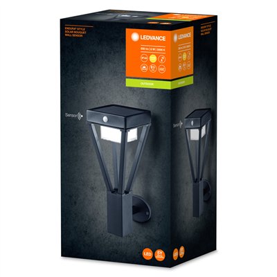 ENDURA STYLE SOLAR BOUQUET Wall Sensor 6W Black