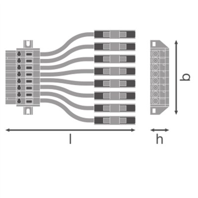 TruSys® FLEX FEED-IN CONNECTOR FEED IN CONNECTOR 8P 