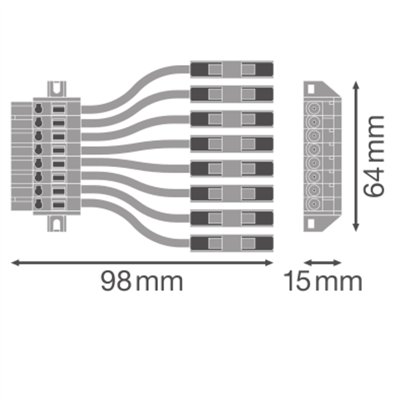 TruSys® FLEX FEED-IN CONNECTOR FEED IN CONNECTOR 8P 