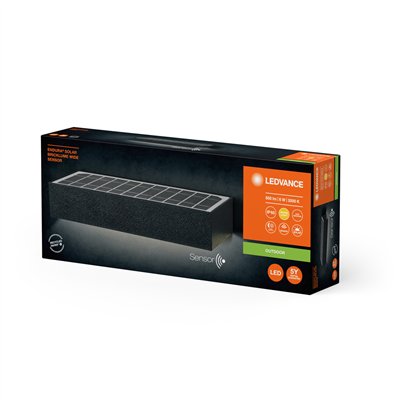 Endura Style Solar Bricklume Sensor Wide Dark Gray