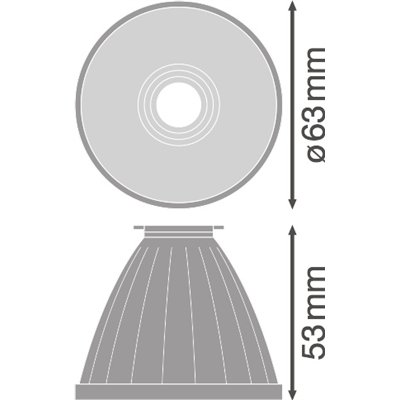 TRACKLIGHT SPOT REFLECTOR D75 FL