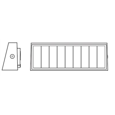 ENDURA STYLE SOLAR BRIGHT DAYLIGHT SENSOR Wall Updown IP54 Dark Grey