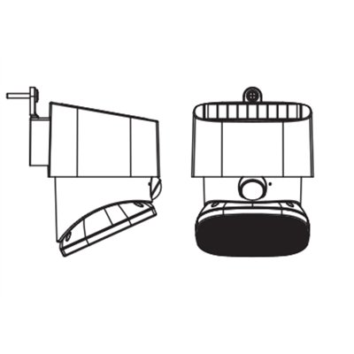 ENDURA STYLE SOLAR BRIGHT TURN SENSOR Wall Turn IP54 Dark Grey