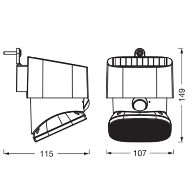 ENDURA STYLE SOLAR BRIGHT TURN SENSOR Wall Turn IP54 Dark Grey