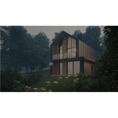 Endura Style Solar Utili Square Wall and Ground Dark Gray