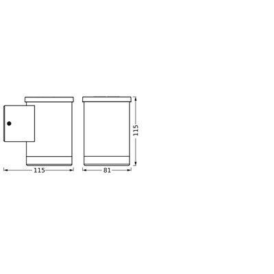 Endura Style Solar Wall Oxford Dark Gray