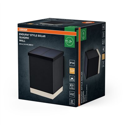 Endura Style Solar Wall Quadro Dark Gray