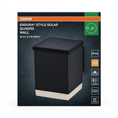 Endura Style Solar Wall Quadro Dark Gray