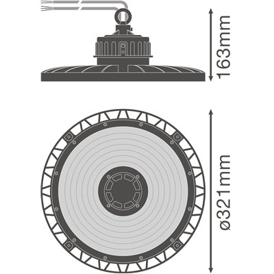 HIGH BAY DALI GEN 3 155 W 4000 K 110DEG IP65