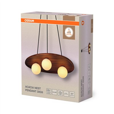 Decor Acacia Nest Pendant 1xG9 Brown