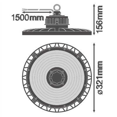 HIGH BAY GEN 4 190W 840 70DEG IP65