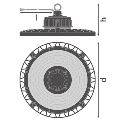 HIGH BAY GEN 4 87W 865 70DEG IP65