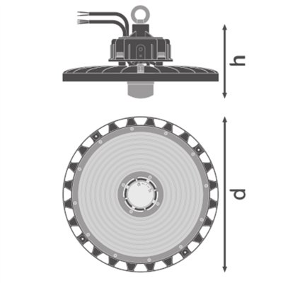 HIGH BAY SENSOR GEN 4 147W 840 110DEG IP65
