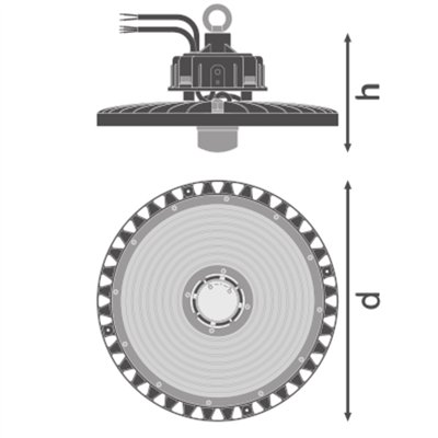 HIGH BAY SENSOR GEN 4 190W 840 110DEG IP65
