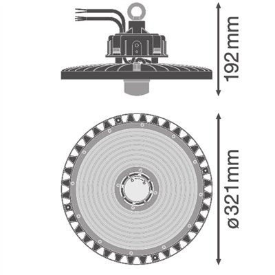HIGH BAY SENSOR GEN 4 190W 840 110DEG IP65
